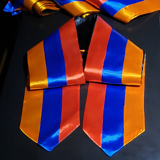 Tri-Colored Graduation Stole